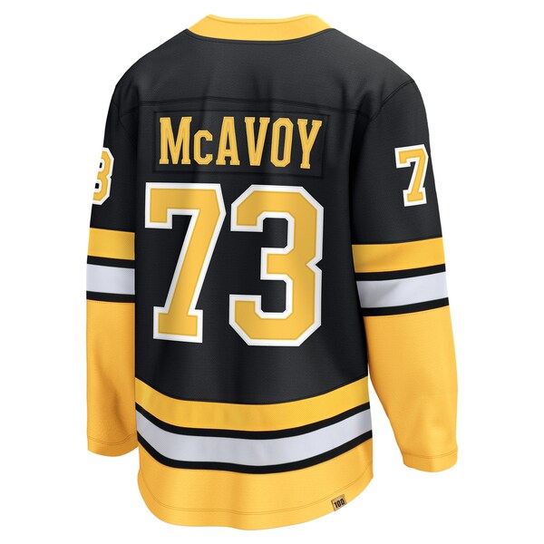 Charlie McAvoy Boston Bruins  100th Anniversary Premier Breakaway Player Jersey - Black