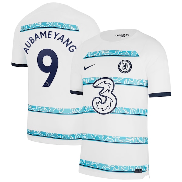 Pierre-Emerick Aubameyang Chelsea Nike 2022/23 Home Breathe Stadium Replica Player Jersey - White