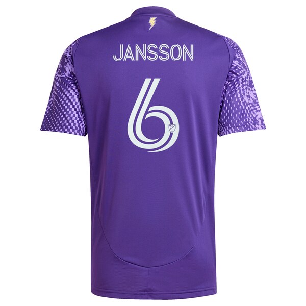 Robin Jansson Orlando City SC adidas 2025 Perfect Storm Replica Player Jersey - Purple