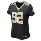 Davon Godchaux New Orleans Saints Nike Women's Team Game Jersey -  Black