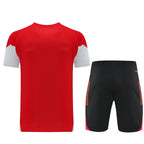 Adidas Short Sleeve Training Jersey Set - AD09- Red/Black