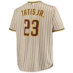 Fernando Tatis Jr. San Diego Padres Big & Tall Replica Player Jersey - Sand/Brown/White