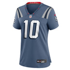 Drake Maye New England Patriots Nike Women's 2025 Rivalries Collection Game Jersey - Storm Blue