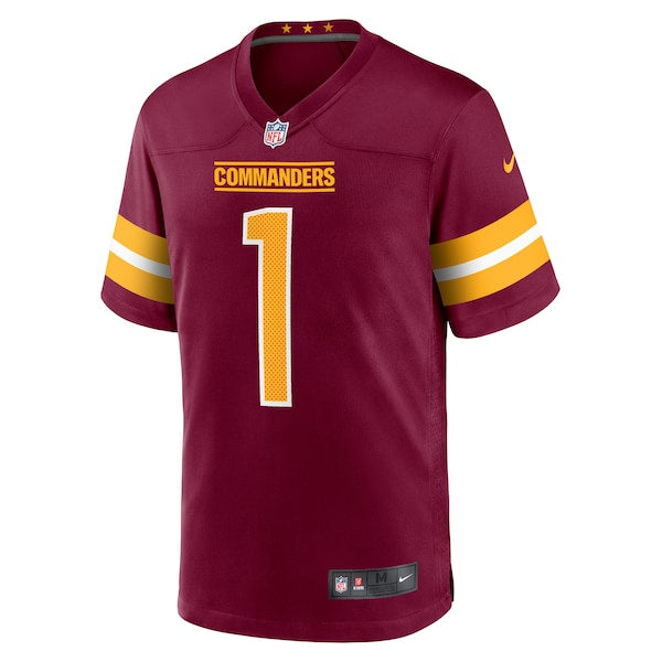 Number 1 Groom Washington Commanders Nike Game Jersey - Burgundy