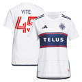Pedro Vite Vancouver Whitecaps FC adidas Women's 2024 Bloodlines Replica Player Jersey - White