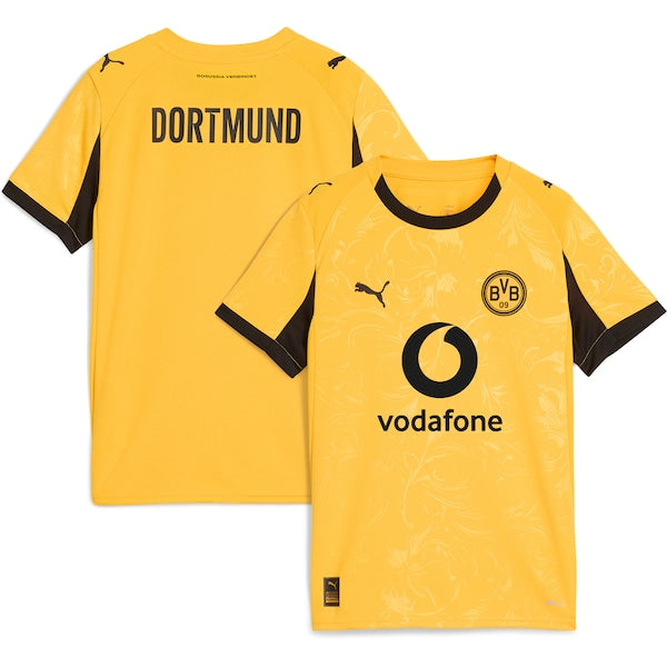 Borussia Dortmund Puma Youth 2025/26 Cup Replica Jersey - Yellow
