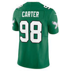 Jalen Carter Philadelphia Eagles Nike Alternate Vapor F.U.S.E. Limited Jersey - Kelly Green