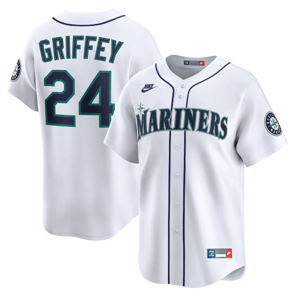 Ken Griffey Jr. Seattle Mariners Nike Throwback Cooperstown Collection Limited Jersey - White