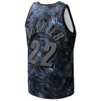 Clyde Drexler Portland Trail Blazers Hardwood Classics 1991/92 Tie-Dye Swingman Jersey - Black