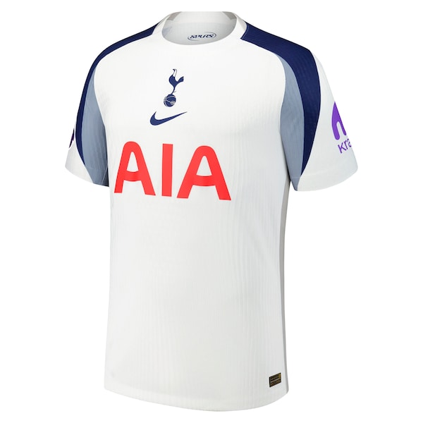 Tottenham Hotspur Nike 2025/26 Home Authentic Custom Jersey - White/Yellow