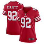 Jordan Elliott San Francisco 49ers Nike Women's Team Game Jersey -  Scarlet