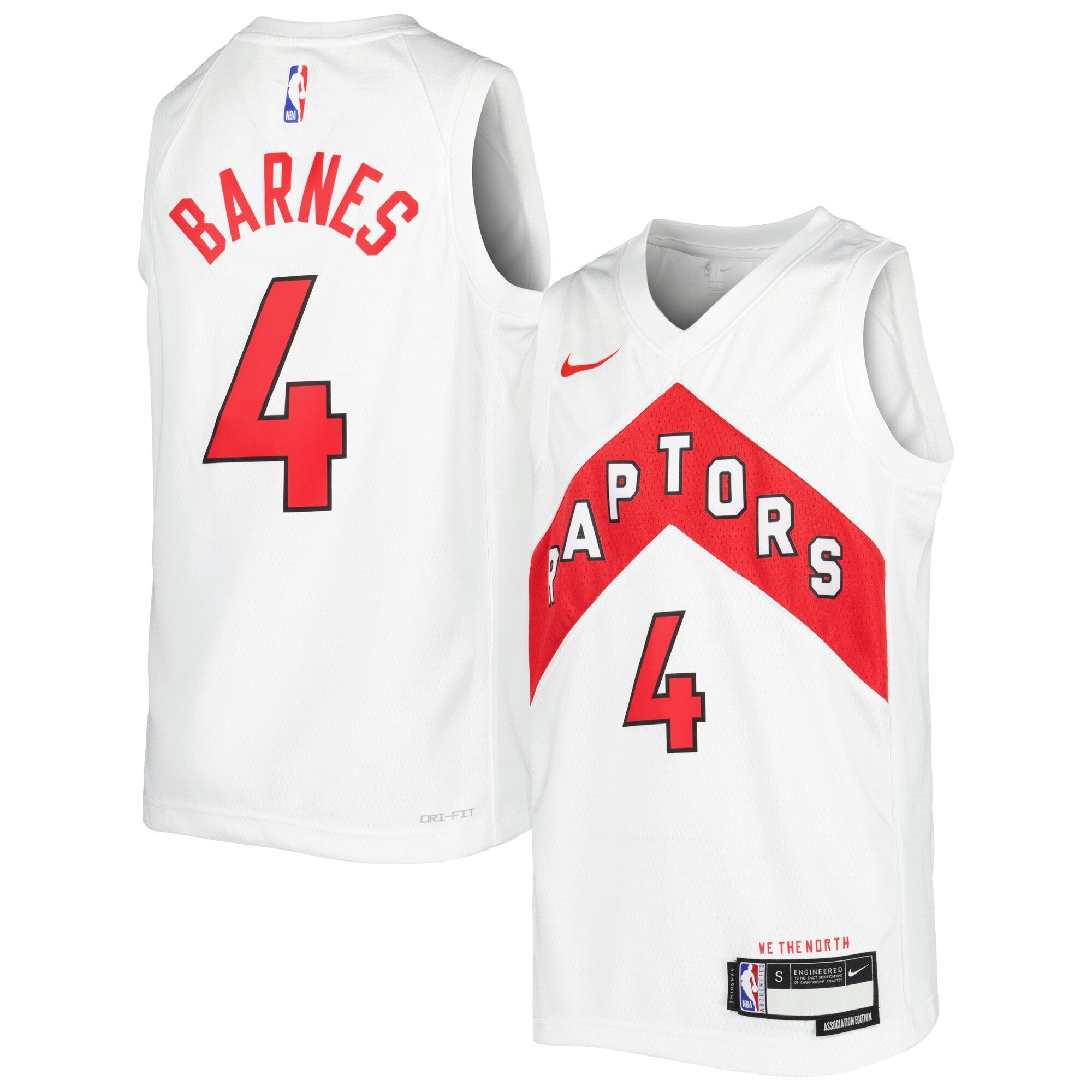 Scottie Barnes Toronto Raptors Nike Youth Swingman Jersey - Icon Edition - Red/White