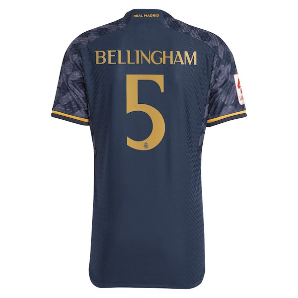 Jude Bellingham Los Merengues adidas 2023/24 Away Authentic Player Jersey - Navy/White