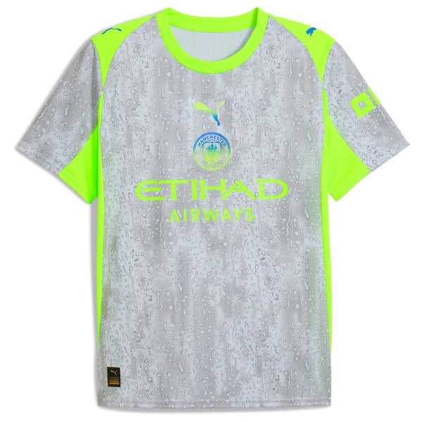Manchester City Puma 2025/26 Third Replica Jersey - Green/Neon Green/Black/Light Blue