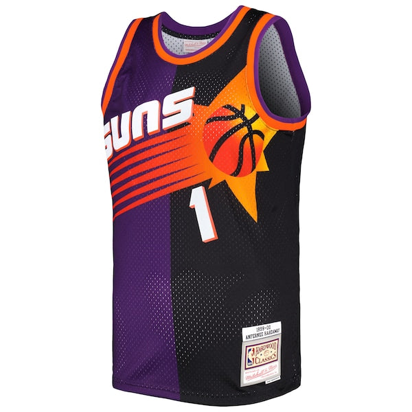 Penny Hardaway Phoenix Suns Hardwood Classics 1999/00 Split Swingman Jersey - Purple/Black