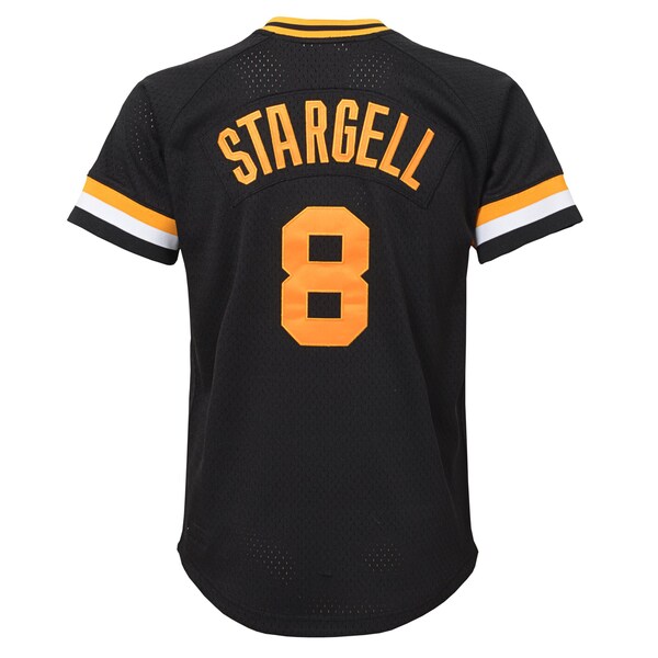 Willie Stargell Pittsburgh Pirates Youth Cooperstown Collection Mesh Batting Practice Jersey - Black
