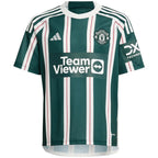 Manchester United adidas Youth 2023/24 Away Replica Custom Jersey - Green