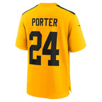 Joey Porter Jr. Pittsburgh Steelers Nike Youth Alternate 1933 Throwback Game Jersey - Gold