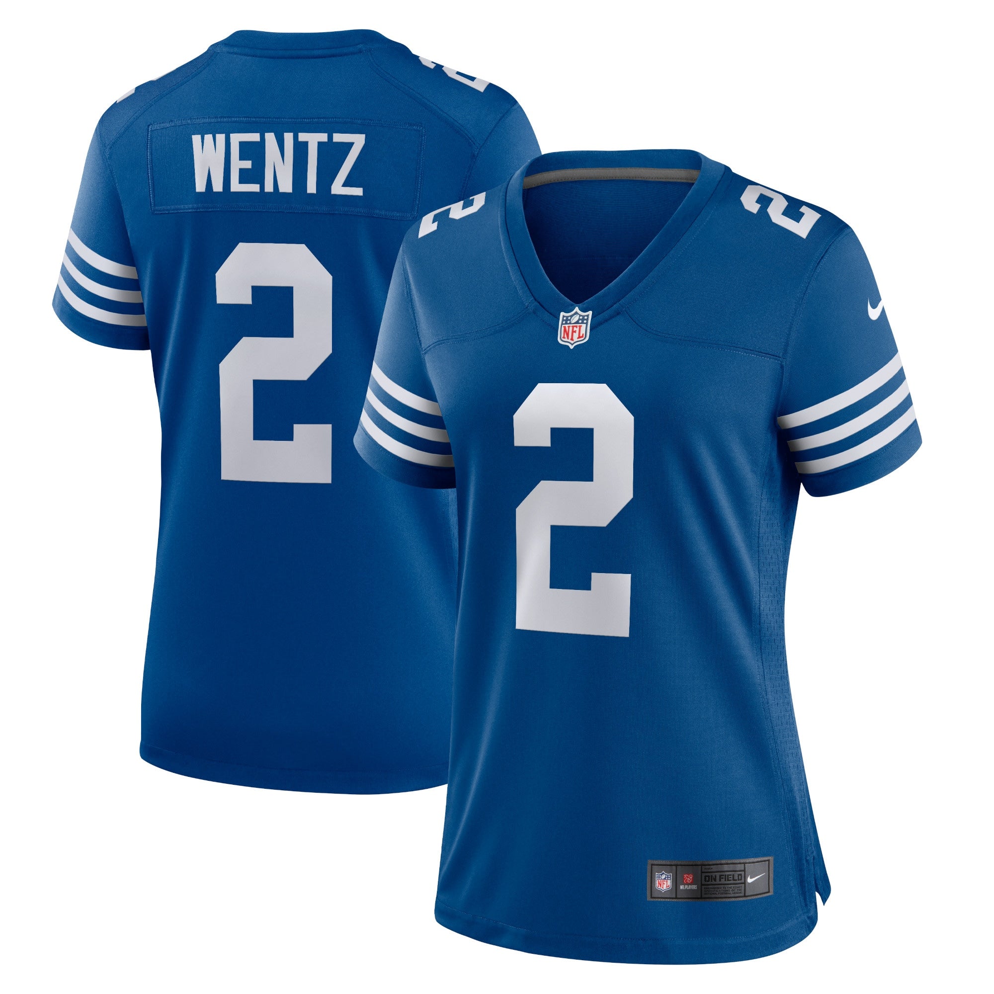 Carson Wentz Indianapolis Colts Nike Women's Game Jersey - White/Royal