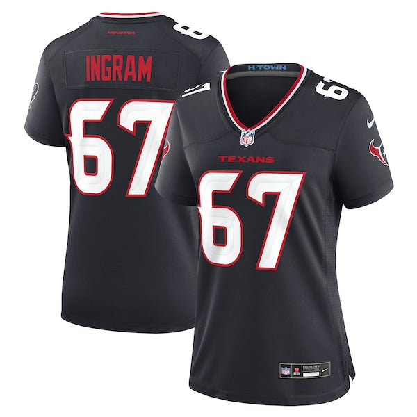 Ed Ingram Houston Texans Nike Women's Team Game Jersey -  Navy