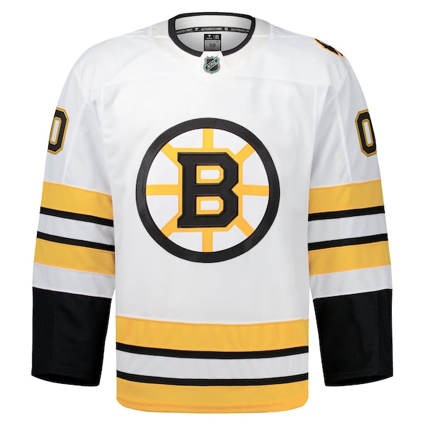 Boston Bruins  Away Authentic Pro Custom Jersey - White/Black