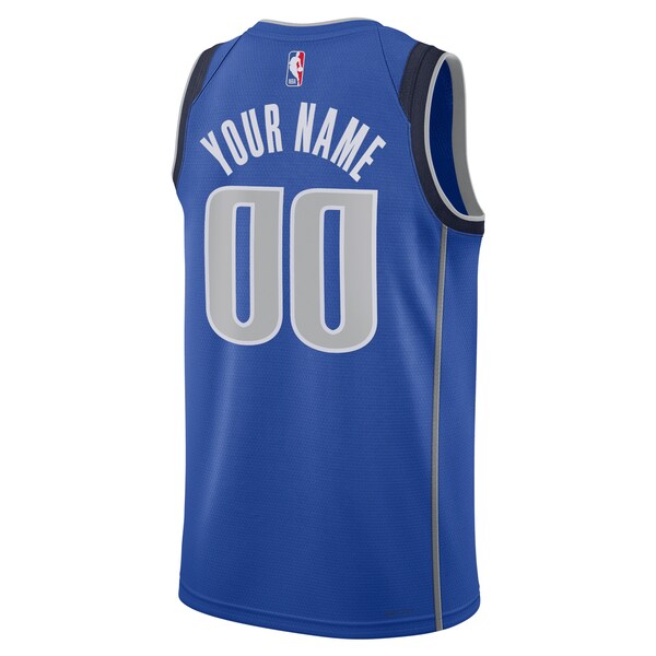 Dallas Mavericks Nike Unisex Swingman Custom Jersey Blue - Icon Edition