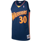 Stephen Curry Golden State Warriors 2009/10 Big & Tall Hardwood Classics Swingman Jersey - Navy