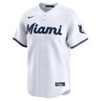 Miami Marlins Nike Youth Home Limited Custom Jersey - White