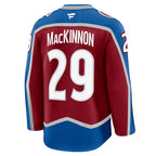 Nathan MacKinnon Colorado Avalanche  Home Premium Jersey - Burgundy/White/Navy