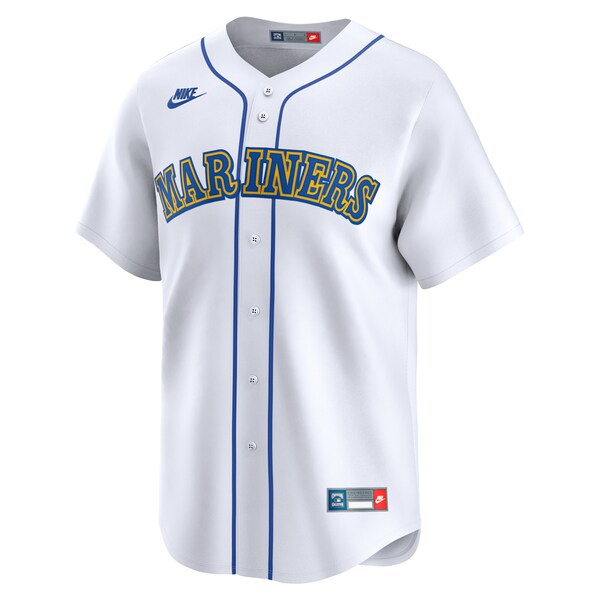 Seattle Mariners Nike Cooperstown Collection Limited Jersey - White