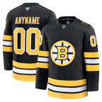 Boston Bruins  Home Premium Custom Jersey - Black/White