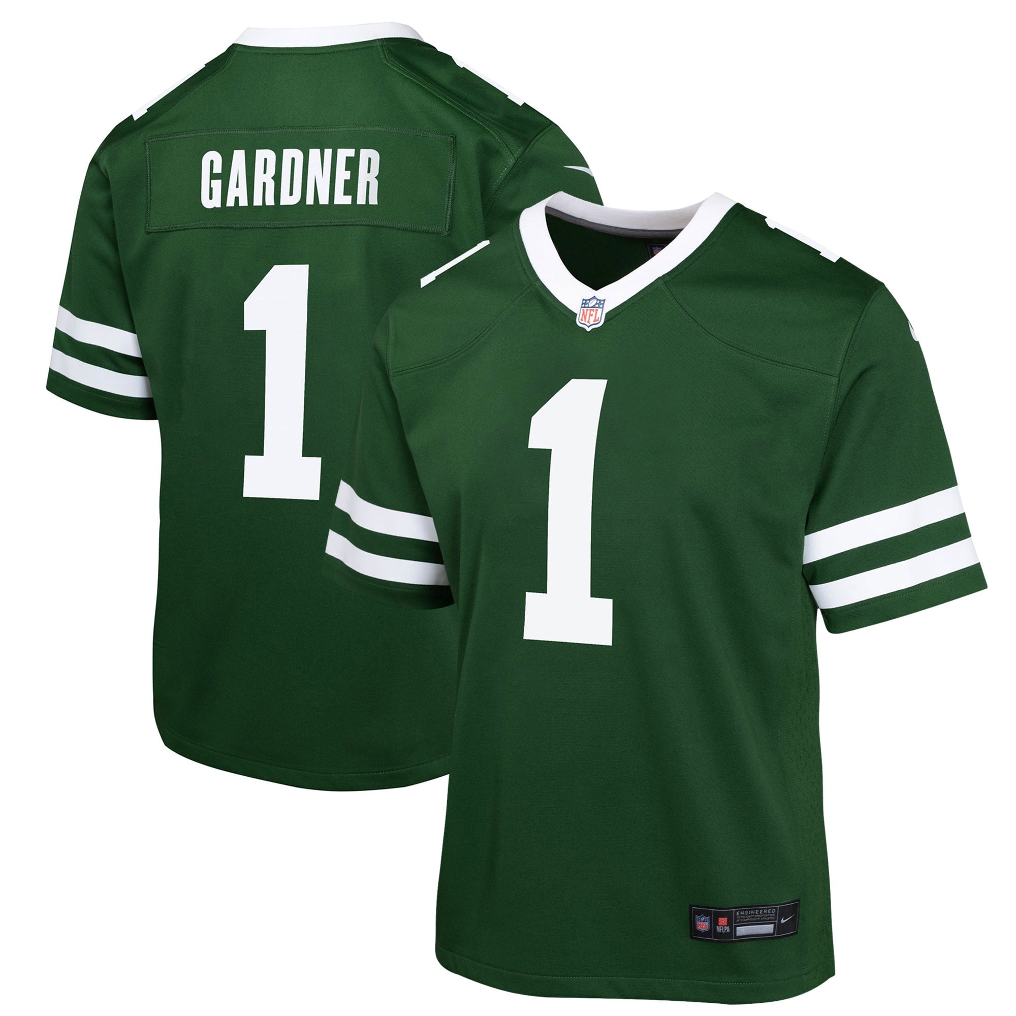 Ahmad Sauce Gardner New York Jets Nike Youth Alternate Game Jersey - Legacy Black/Green/White
