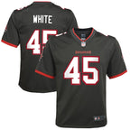 Devin White Tampa Bay Buccaneers Nike Youth Game Jersey - Pewter/Orange/Red