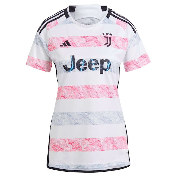 Dušan Vlahović Juventus adidas Women's 2023/24 Away Replica Jersey - White
