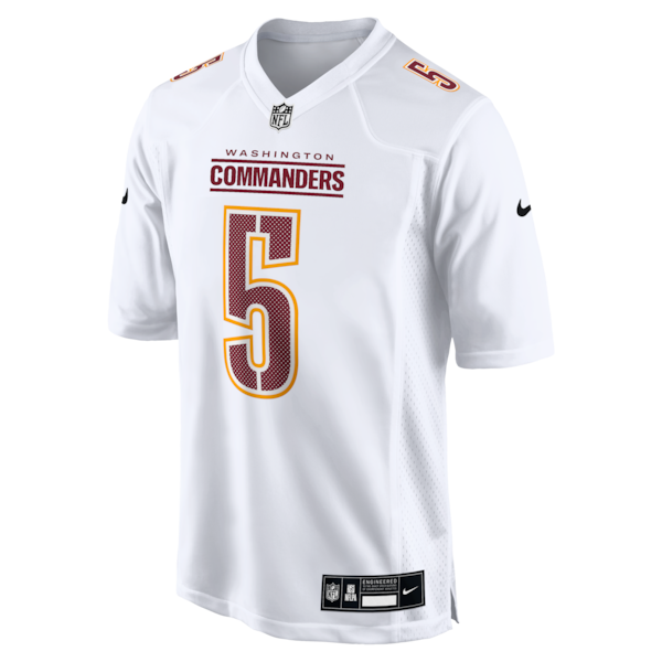 Jayden Daniels Washington Commanders Nike Fashion Jersey - Tundra White