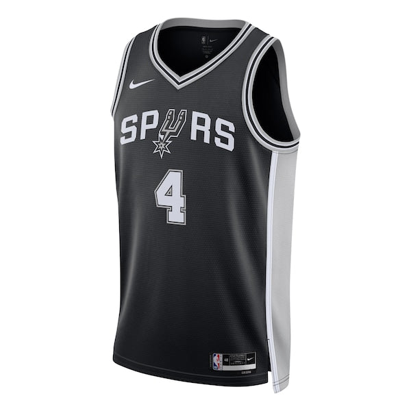 De'Aaron Fox San Antonio Spurs Nike Unisex Swingman Player Jersey - Icon Edition - Black