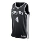 De'Aaron Fox San Antonio Spurs Nike Unisex Swingman Player Jersey - Icon Edition - Black