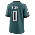 Josh Uche Philadelphia Eagles Nike Team Game Jersey - Midnight Green