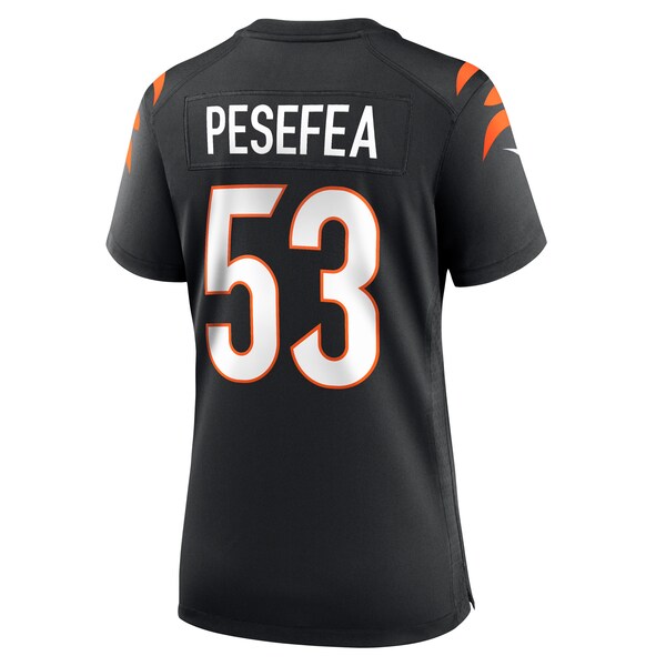 TJ Pesefea Cincinnati Bengals Nike Women's Team Game Jersey -  Black