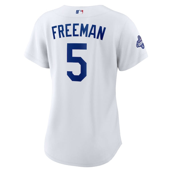 Freddie Freeman Los Angeles Dodgers Nike Women's Home 2025 World Series Champions Replica Jersey - White