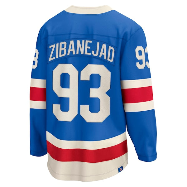 Mika Zibanejad New York Rangers  Centennial Breakaway Jersey - Blue