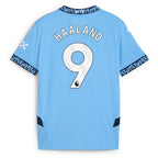Erling Haaland Manchester City Puma Youth 2024/25 Home Replica Player Jersey - Light Blue