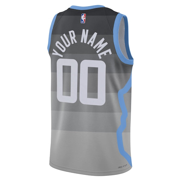 Utah Jazz Nike Unisex 2025/26 City Edition Swingman Custom Jersey - Gray