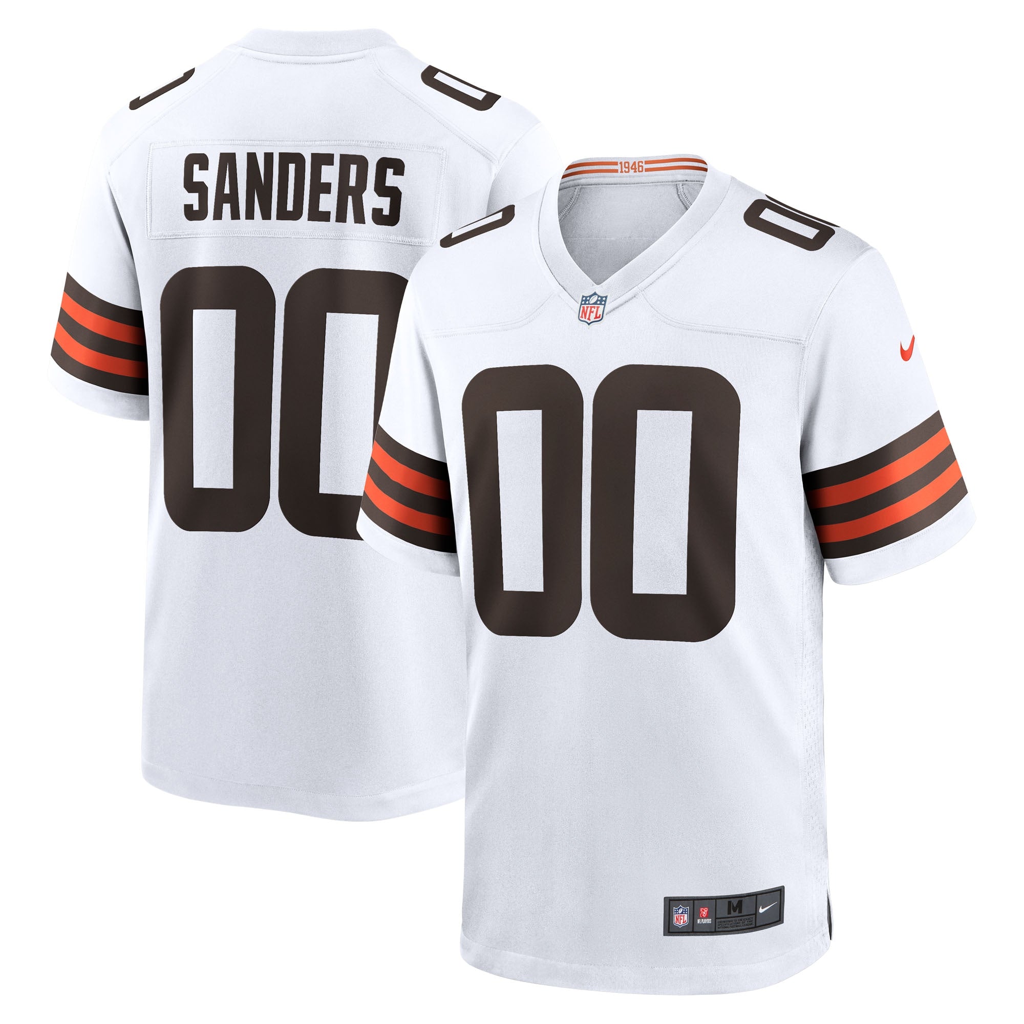 Shedeur Sanders Cleveland Browns Nike 2025 NFL Draft Game Jersey - Brown/White