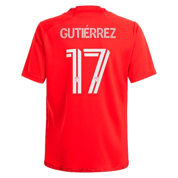 Brian Gutiérrez Chicago Fire adidas Youth 2024 Return To Red Replica Player Jersey – Red
