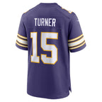 Dallas Turner Minnesota Vikings Nike Alternate Game Jersey -  Purple/White