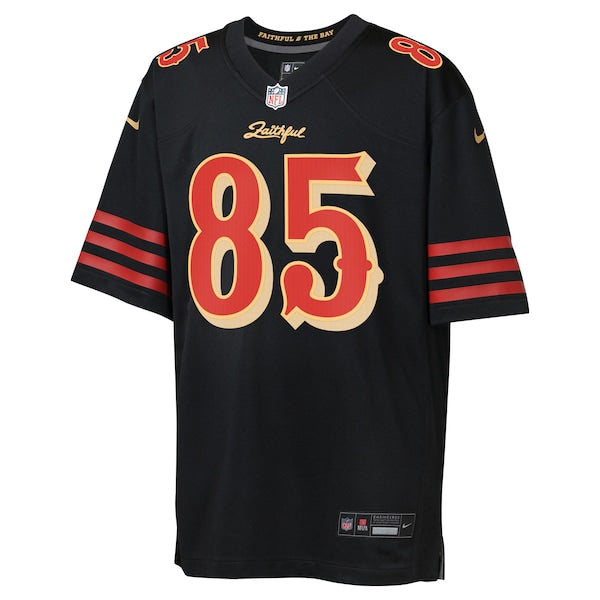George Kittle San Francisco 49ers Nike Youth 2025 Rivalries Collection Game Jersey - Black