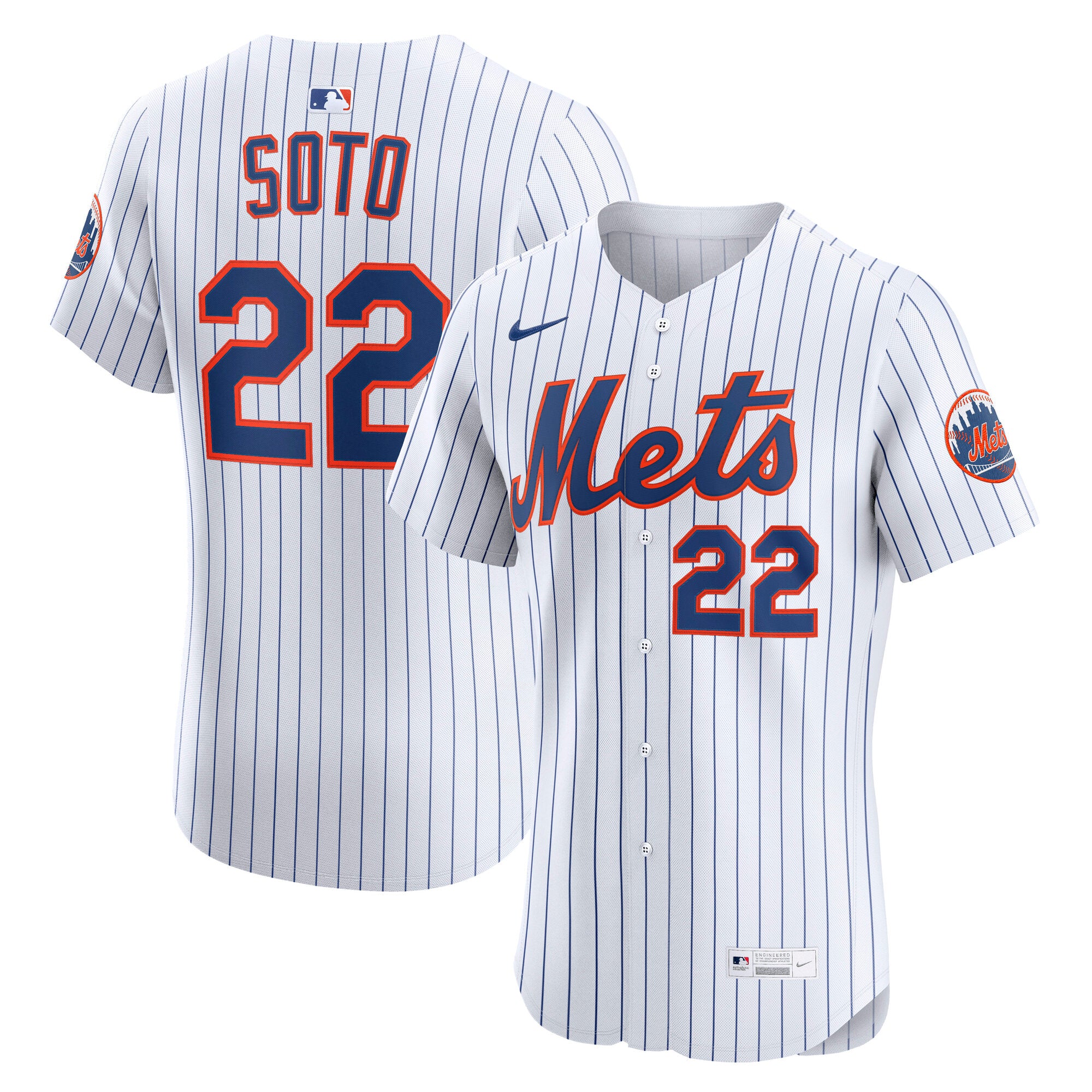 Juan Soto New York Mets Nike Alternate Elite Jersey - Black/White