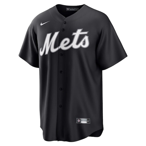 Francisco Lindor New York Mets Nike Lights Out Replica Player Jersey - Black
