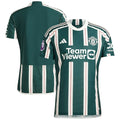 Manchester United adidas 2023/24 Away Authentic Jersey - Green